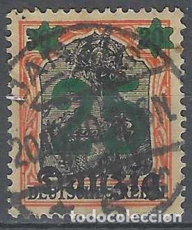 Sellos: DANZIG 1920 - GERMANIA, SOBRECARGADO 25/30 ROJO/NEGRO - USADO