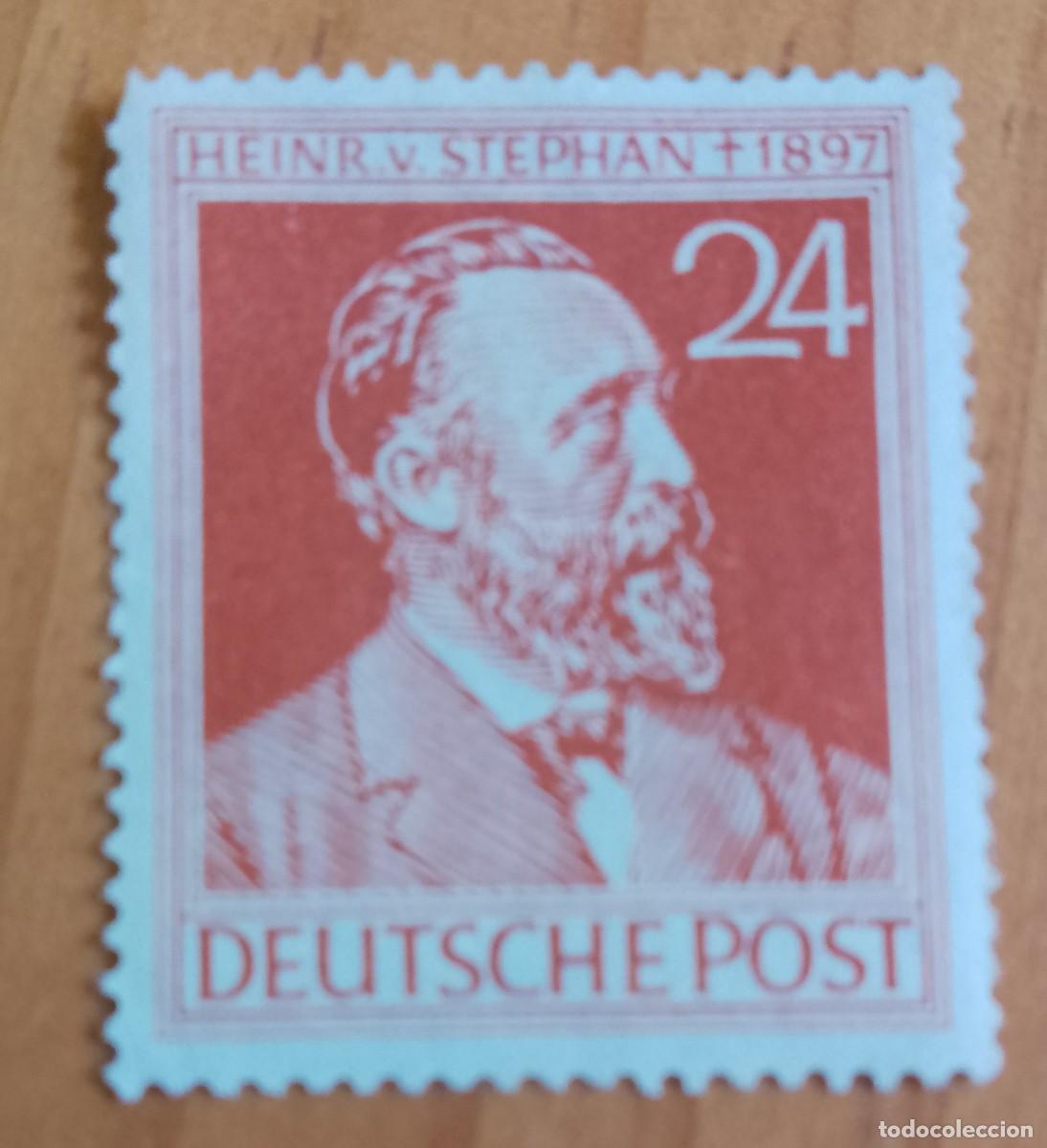 Selos: ALEMANIA, DEUTSCH POST - V/F 24 - HEINR VON STEPHAN, MINISTRO DE PRUSIA - VER DESCRIPCI&Oacute;N