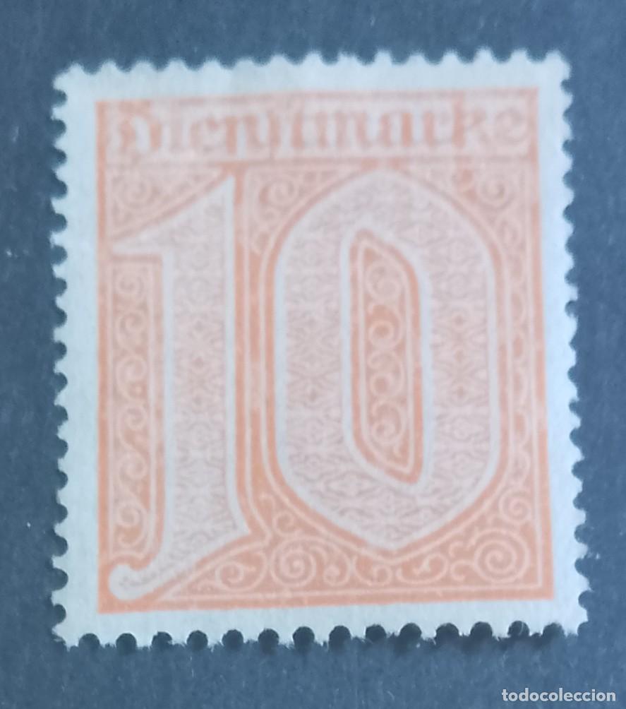 Sellos: ALEMANIA - DIENSTMARKE - A&Ntilde;O 1920 - V/F 10 - NUMERAL - MI 24 - VER DESCRIPCI&Oacute;N
