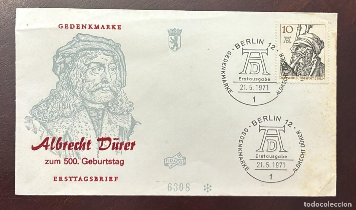 Sellos: TS.)1971, GERMANY, FIRST DAY COVER, COMMEMORATIVE PRE-PRINTED ENVELOPE MARKING THE 500TH ANNIVERSARY