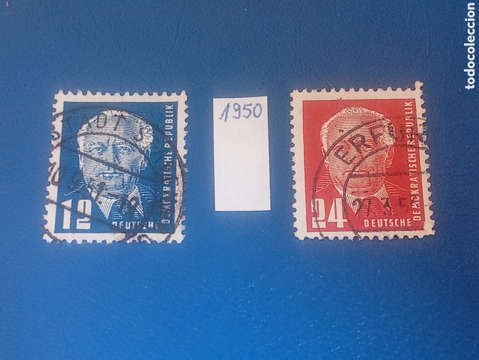 Sellos: lote 3 sellos RDA DDR ALEMANIA Presidente Wilhelm Pieck ALEMANIA ORIENTAL BERLIN