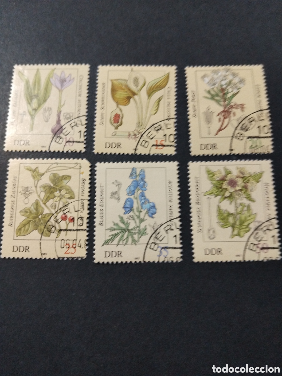 Sellos: Alemania. DDR.1982. Plantas venenosas.
