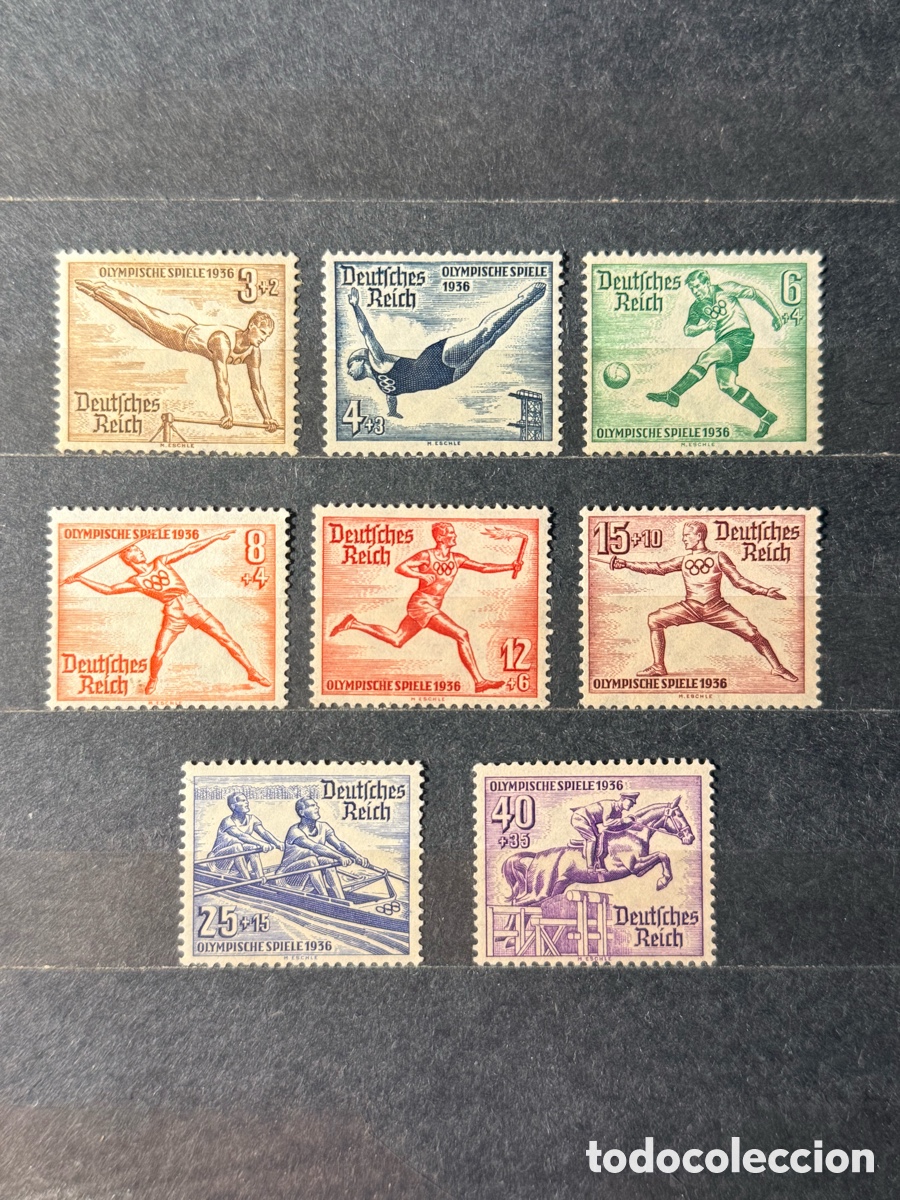 Sellos: Alemania. Deutsches Reich. 1936. Mi 609/616. Nuevos */**