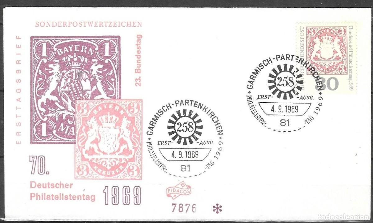 Sellos: FDC ALEMANIA 1969, YT 466