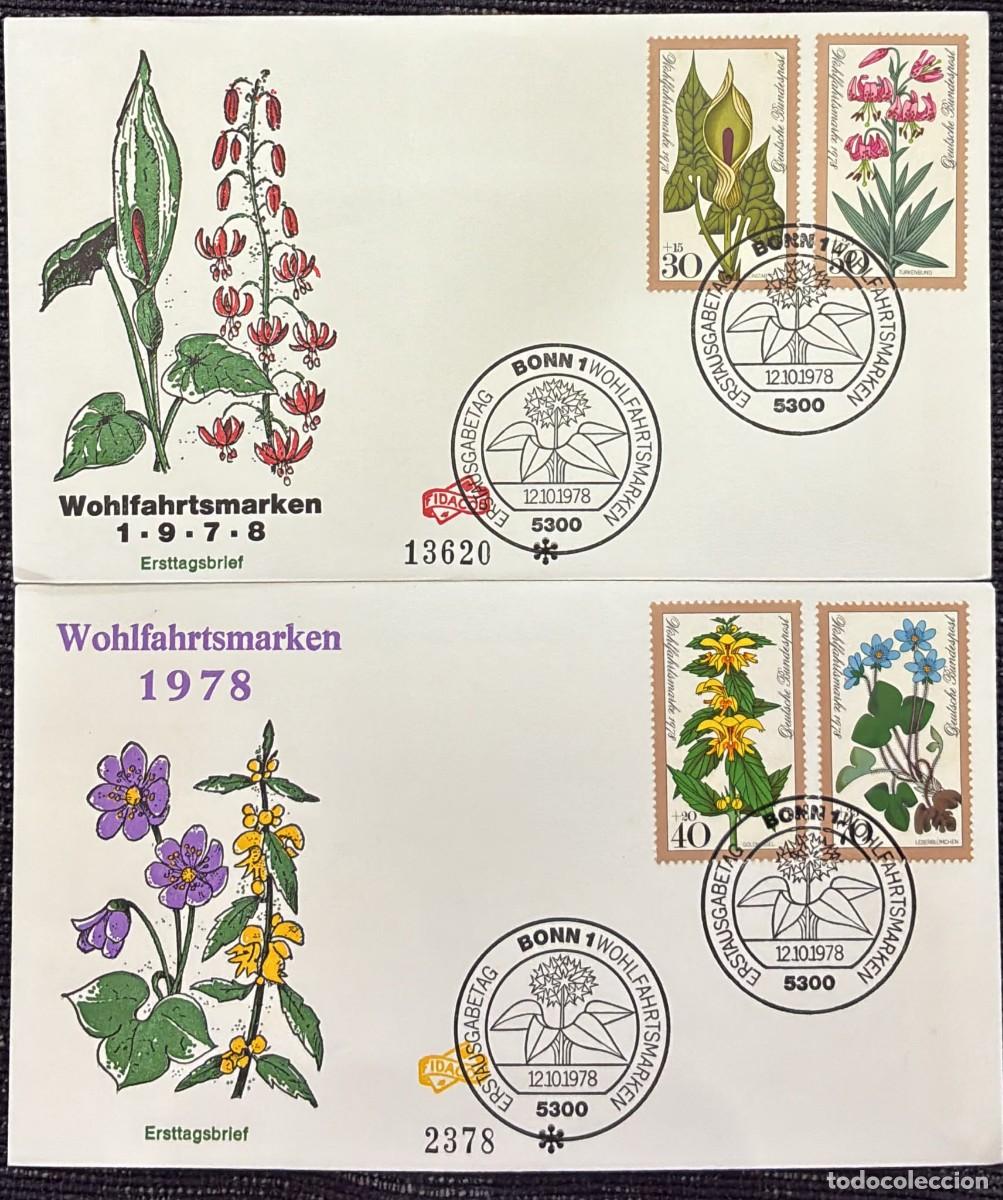 Sellos: TS.)1978, GERMANY, BONN, FIRST DAY COVER, WITH A PRE-PRINTED DESIGN THEMED AROUND &rdquo;WILD FOREST FLOWE