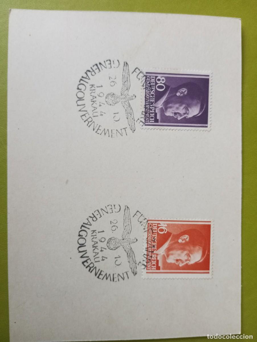 Sellos: ALEMANIA, GOBIERNO GENERAL, 1944, ANIVERSARIO DEL F&Uuml;HRER, KRAKOVIA, MATASELLOS ESPECIAL