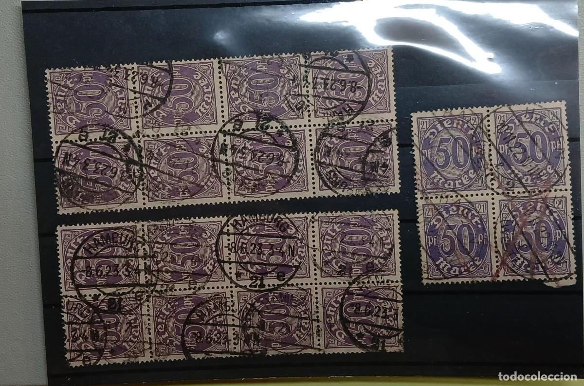 Sellos: Lote sello de servicio 50pf