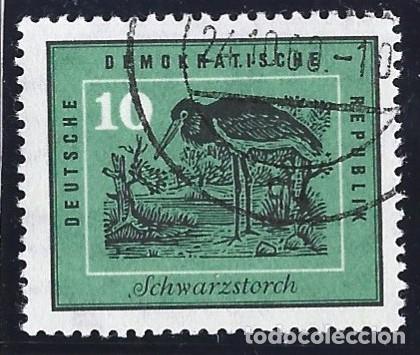 Sellos: ALEMANIA ORIENTAL - RDA - DDR - 1959 - CIG&Uuml;E&Ntilde;A NEGRA - MI: 699 - SELLADO CON GOMA