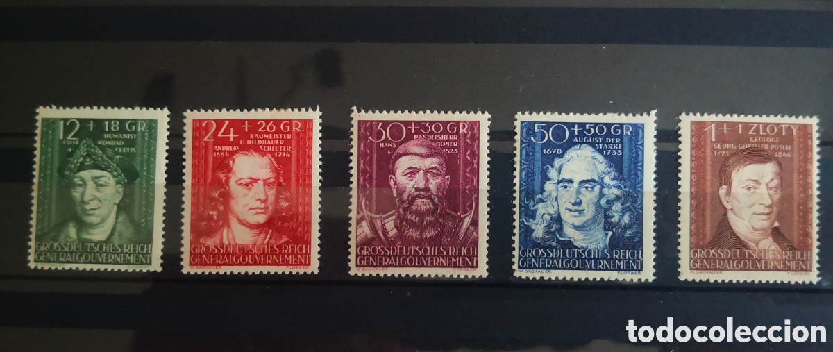 Sellos: Slos lote completa Alemania III Reich Generalgouvernement.