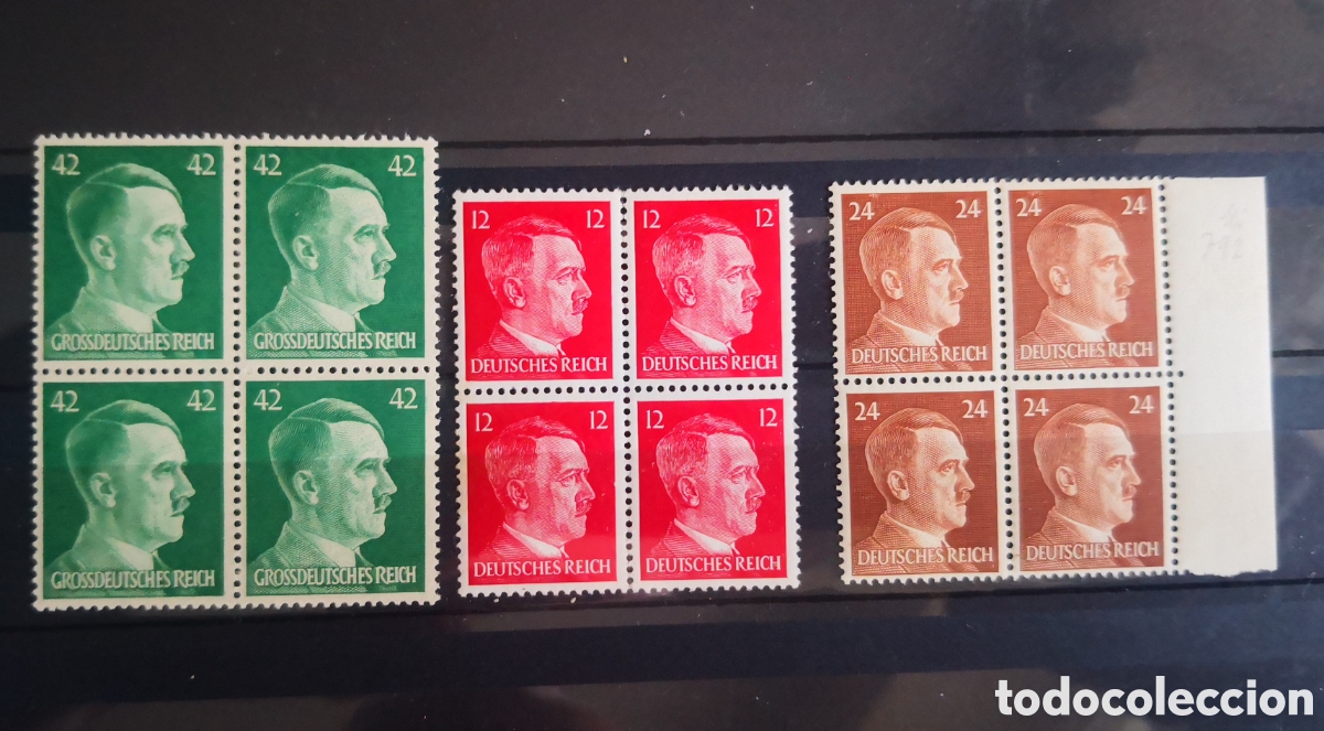 Sellos: Lote bloques sellos Alemania Hitler III Reich MNH