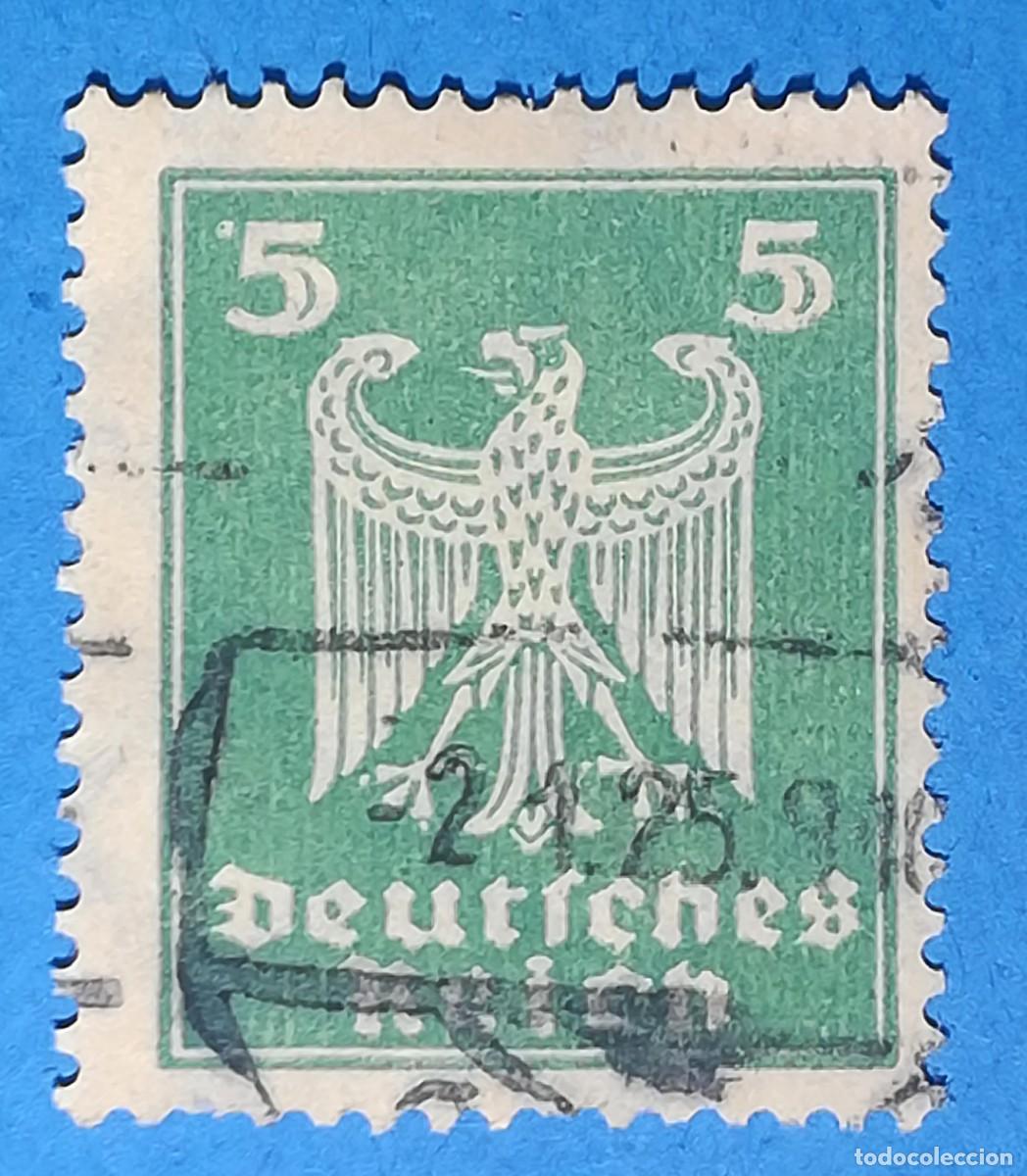 Sellos: Alemania. Rep&uacute;blica de Weimar. &Aacute;guila Imperial. 5 Pfennig.