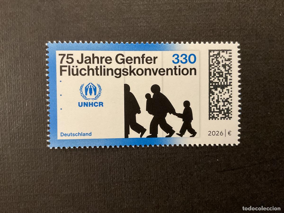 Sellos: ALEMANIA FEDERAL A&Ntilde;O 2026. 75 ANIVERSARIIO CONVENCION DE GINEBRA SOBRE REFUGIADOS