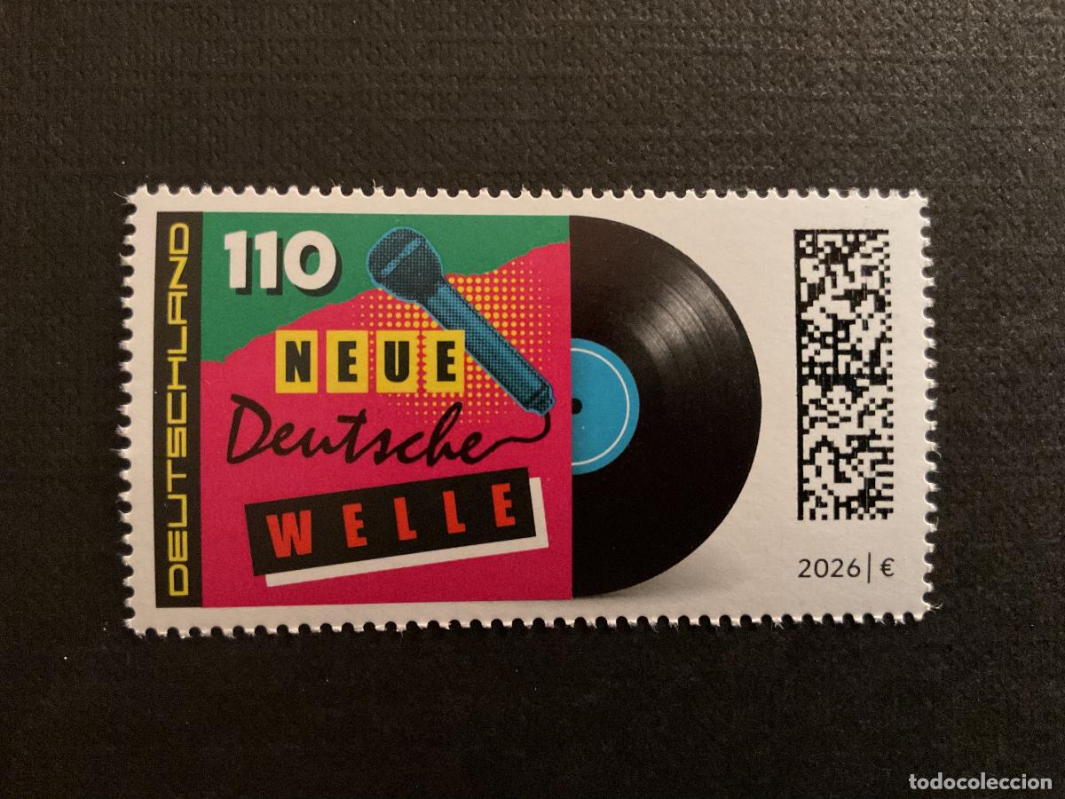 Sellos: ALEMANIA FEDERAL A&Ntilde;O 2026.MUSICA. NUEVA OLA ALEMANA