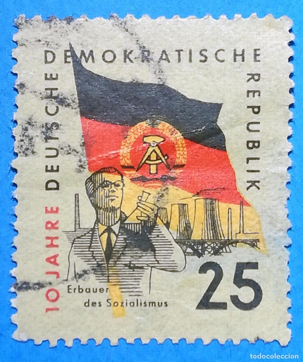 Sellos: Alemania. Constructores del Socialismo. Ciencia, industria y tecnolog&iacute;a.