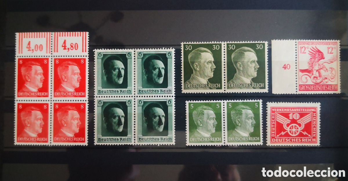 Sellos: sellos postales originales del Tercer Reich