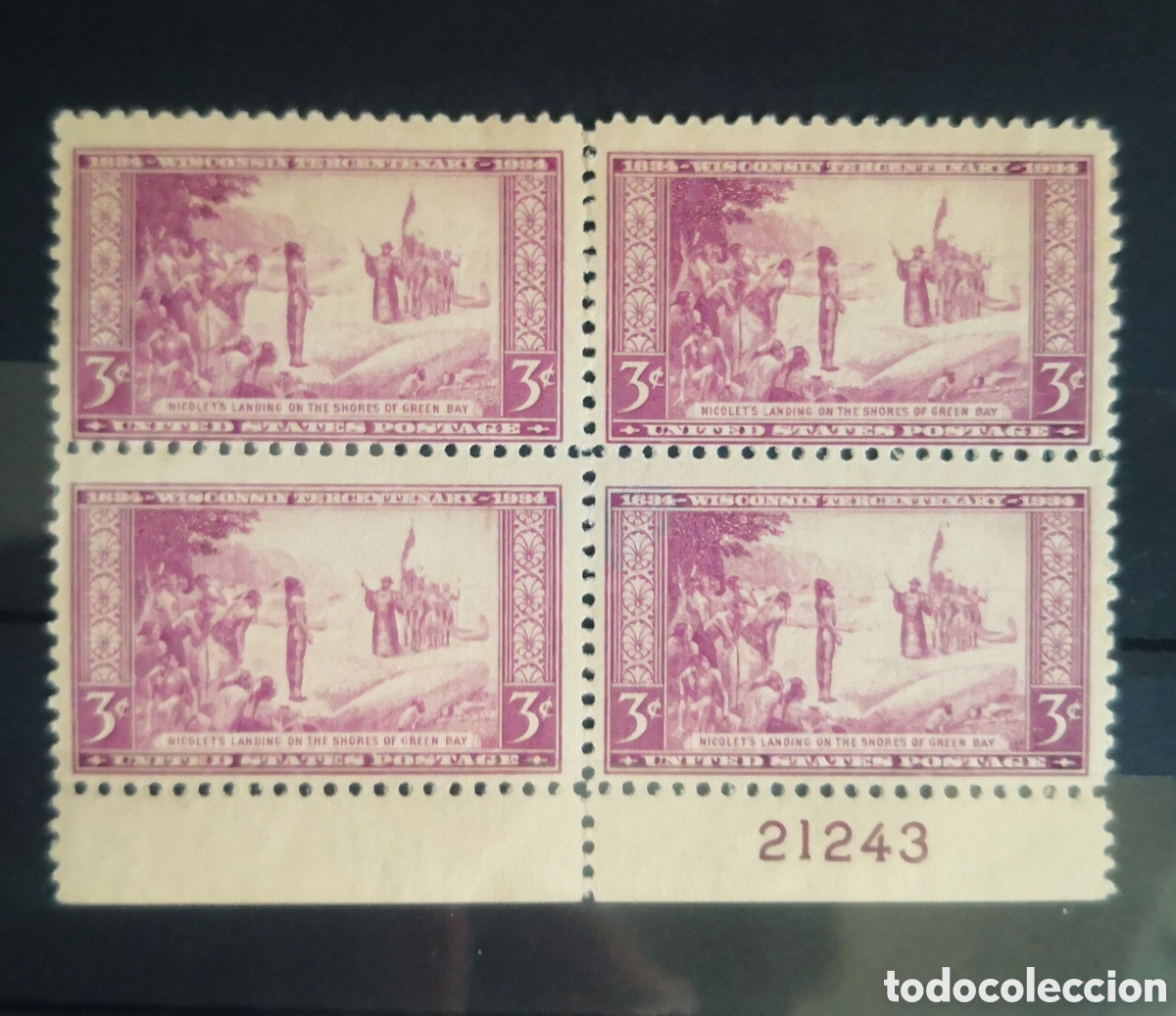 Sellos: bloque de sellos Estados Unidos Scott 739