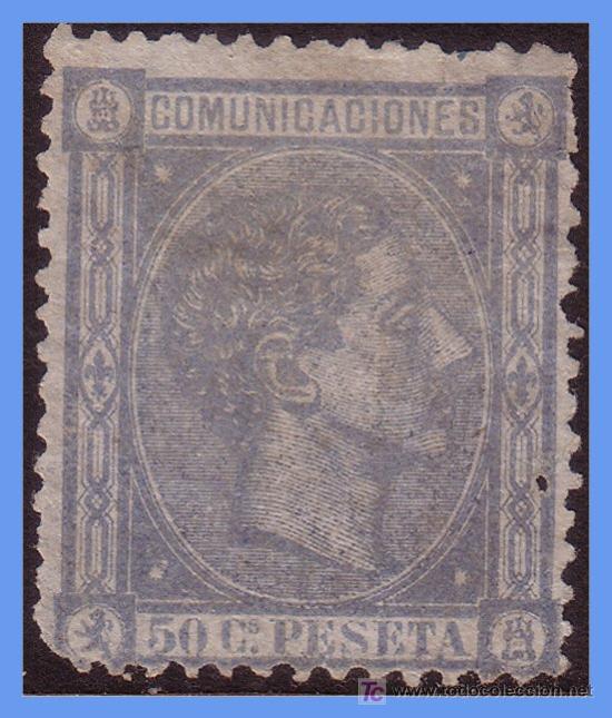 Sellos: 1875 ALFONSO XII N&ordm; 168 (*) - Foto 1