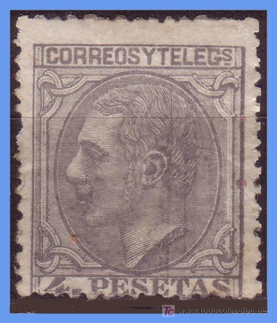 Sellos: 1879 ALFONSO XII, N&ordm; 208 * - Foto 1