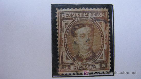 Sellos: 1876 alfonso XII  edifil 174 - Foto 1
