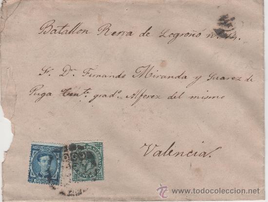 Sellos: SOBRE DOS SELLOS XIX - Foto 1