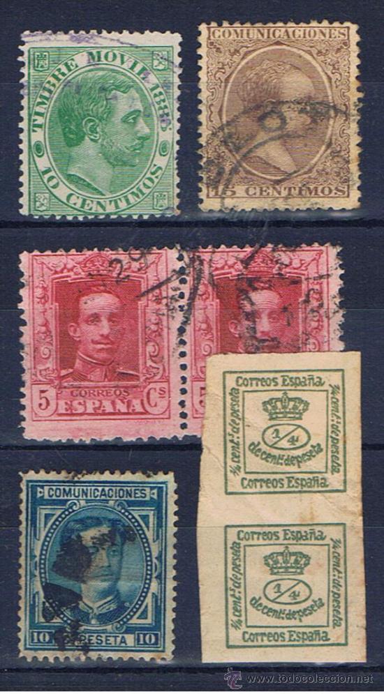 Sellos: Alfonso XII lot - Foto 1