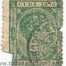 Sellos: SELLO CUBA - ALFONSO XII 1878 - 25 CÉNTIMOS. Lote 44863063