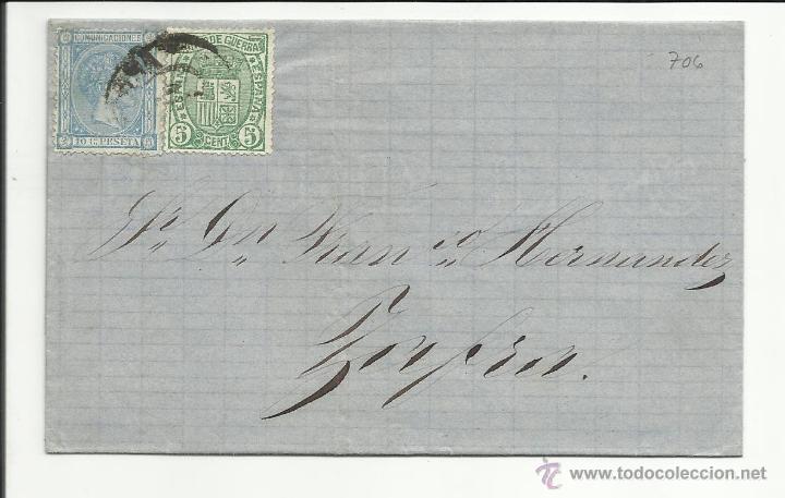 Sellos: circulada   1875 ? a zafra badajoz - Foto 1