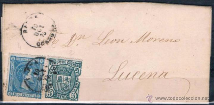 Sellos: 1875.- BAENA A LUCENA - Foto 1