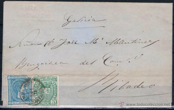 Sellos: 1875.- SANTANDER A RIBADEO - Foto 1