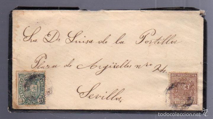 Sellos: CARTA DIRIGIDA A SEVILLA. VER SELLO - Foto 1