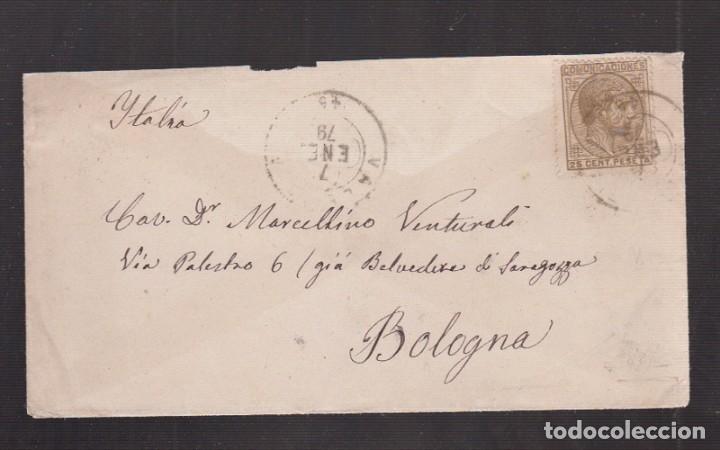 Sellos: 1879.- VALENCIA A BOLOGMA - Foto 1