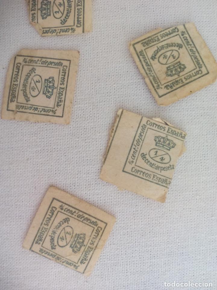 Sellos: SELLOS DE 1/4 DE C&Eacute;NTIMO DE PESETA - Foto 2