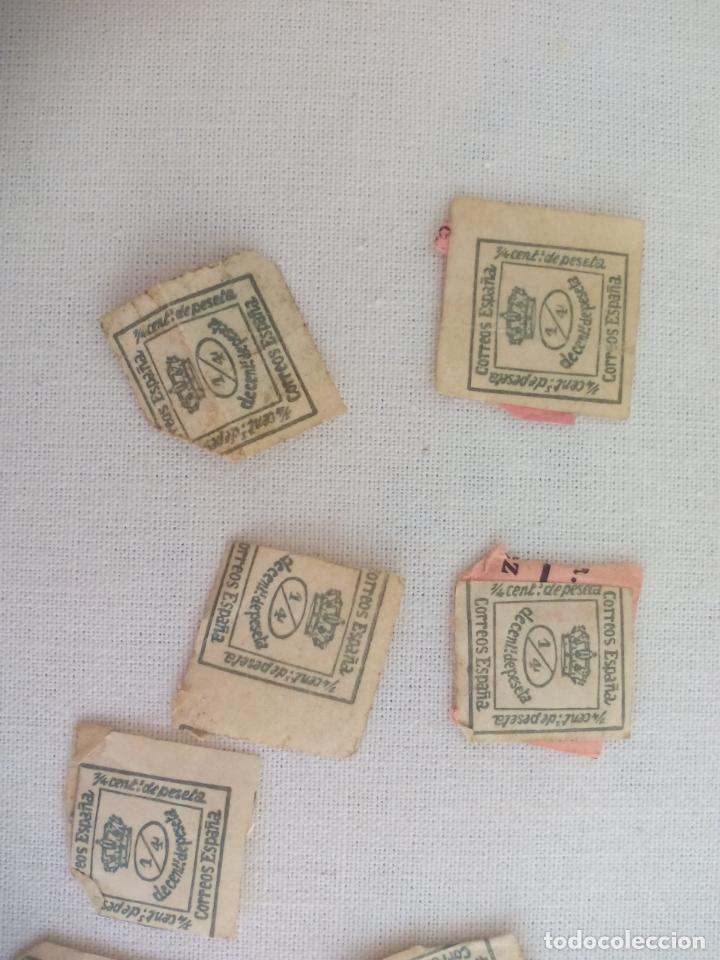Sellos: SELLOS DE 1/4 DE C&Eacute;NTIMO DE PESETA - Foto 3