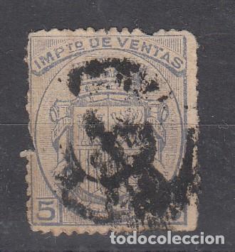Sellos: FISCAL. IMPT&ordm; DE VENTA 5 C. SIN FECHA. INUTILIZADO. - Foto 1