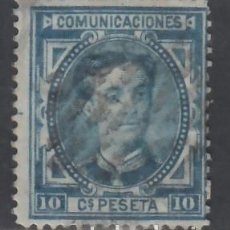 Sellos: ESPAÑA, 1876 EDIFIL Nº 175, 10 C. AZUL.