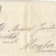 Sellos: 1878 CARTA COMPLETA MADRID IMPRESOS 1/4 CORONA REAL