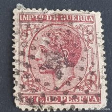 Sellos: ESPAÑA, 1877, ALFONSO XII, IMPUESTO DE GUERRA, EDIFIL 188, USADO, ( LOTE AR )