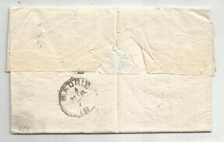 Sellos: circulada y escrita 1877 de santander a madrid - Foto 3