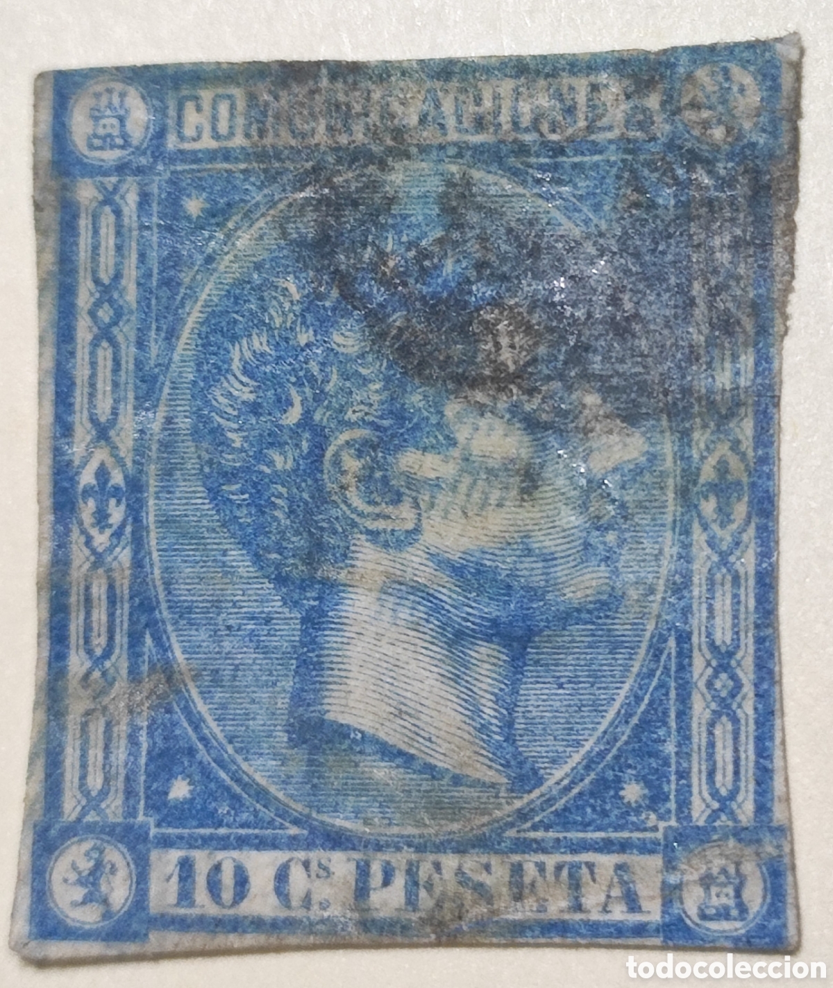 Sellos: Espa&ntilde;a 10 c&eacute;ntimos 1875 - Foto 1