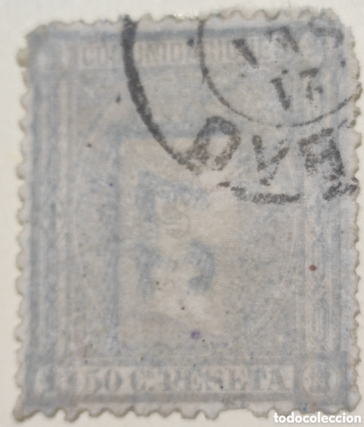 Sellos: Espa&ntilde;a 50 c&eacute;ntimos 1875 - Foto 1