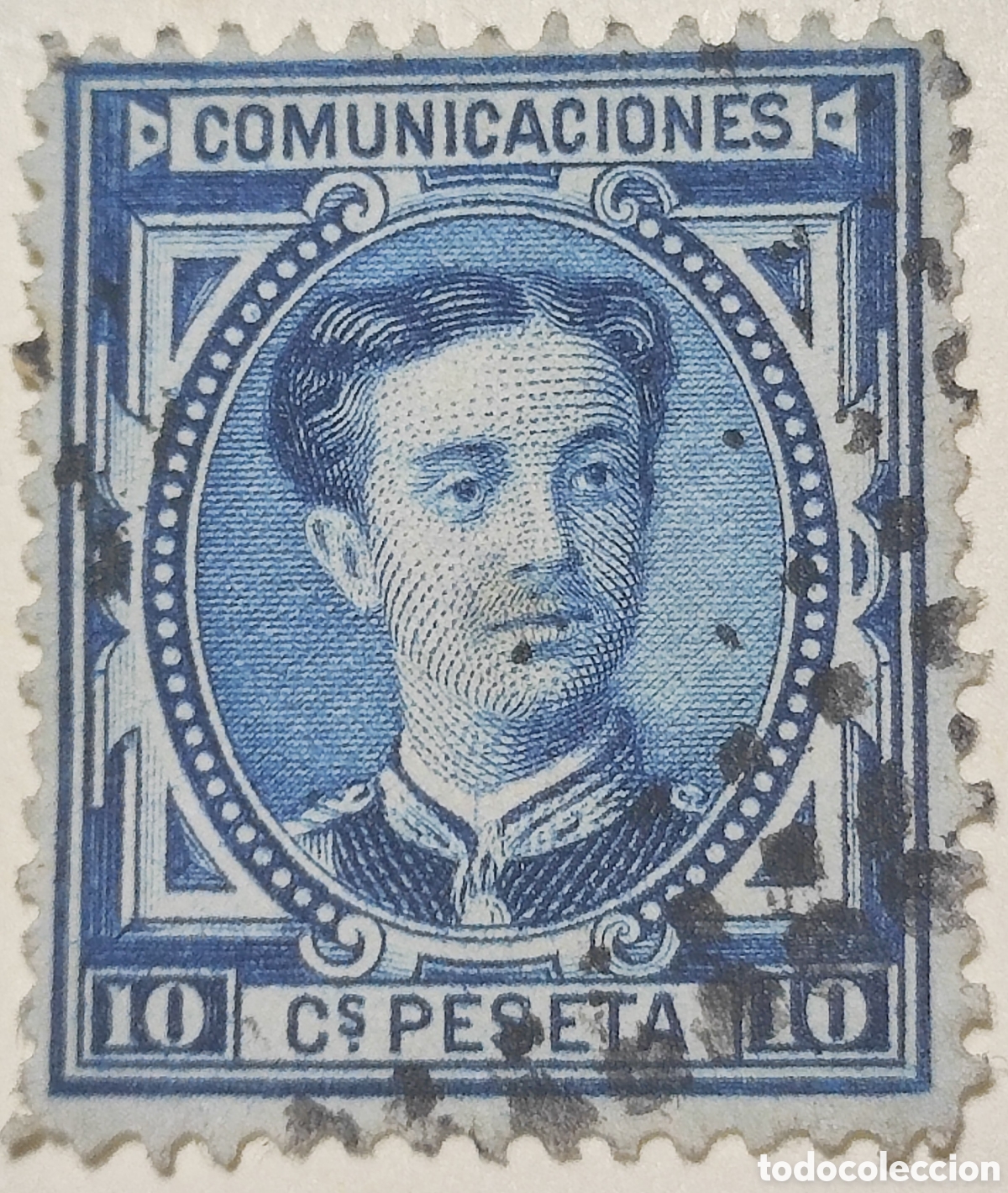 Sellos: Espa&ntilde;a 10 c&eacute;ntimos 1876 - Foto 1