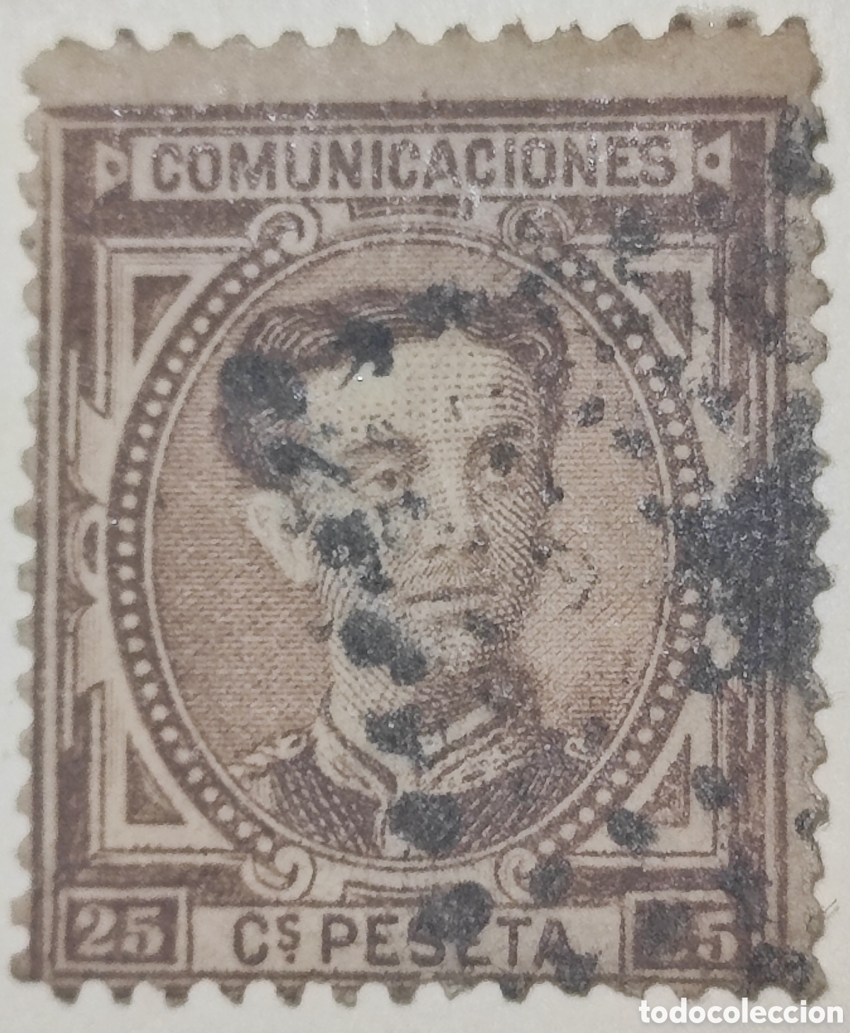 Sellos: Espa&ntilde;a 25 c&eacute;ntimos 1876 - Foto 1