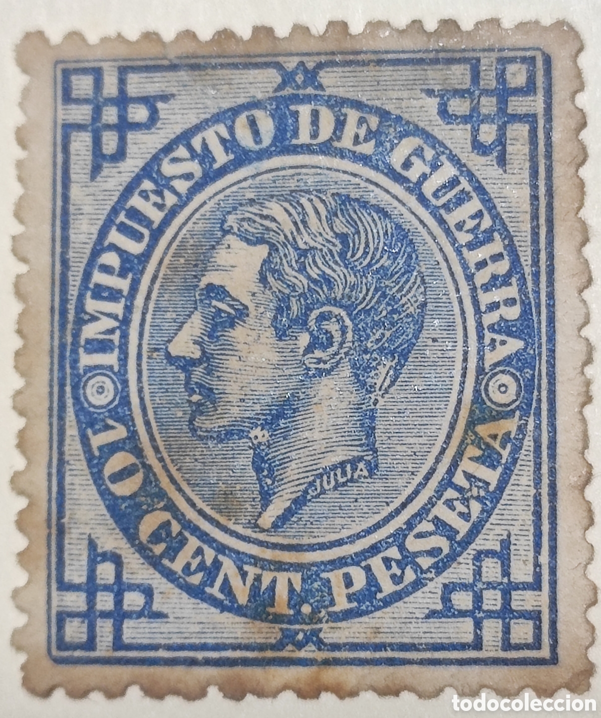Sellos: Espa&ntilde;a 10 c&eacute;ntimos 1876 - Foto 1