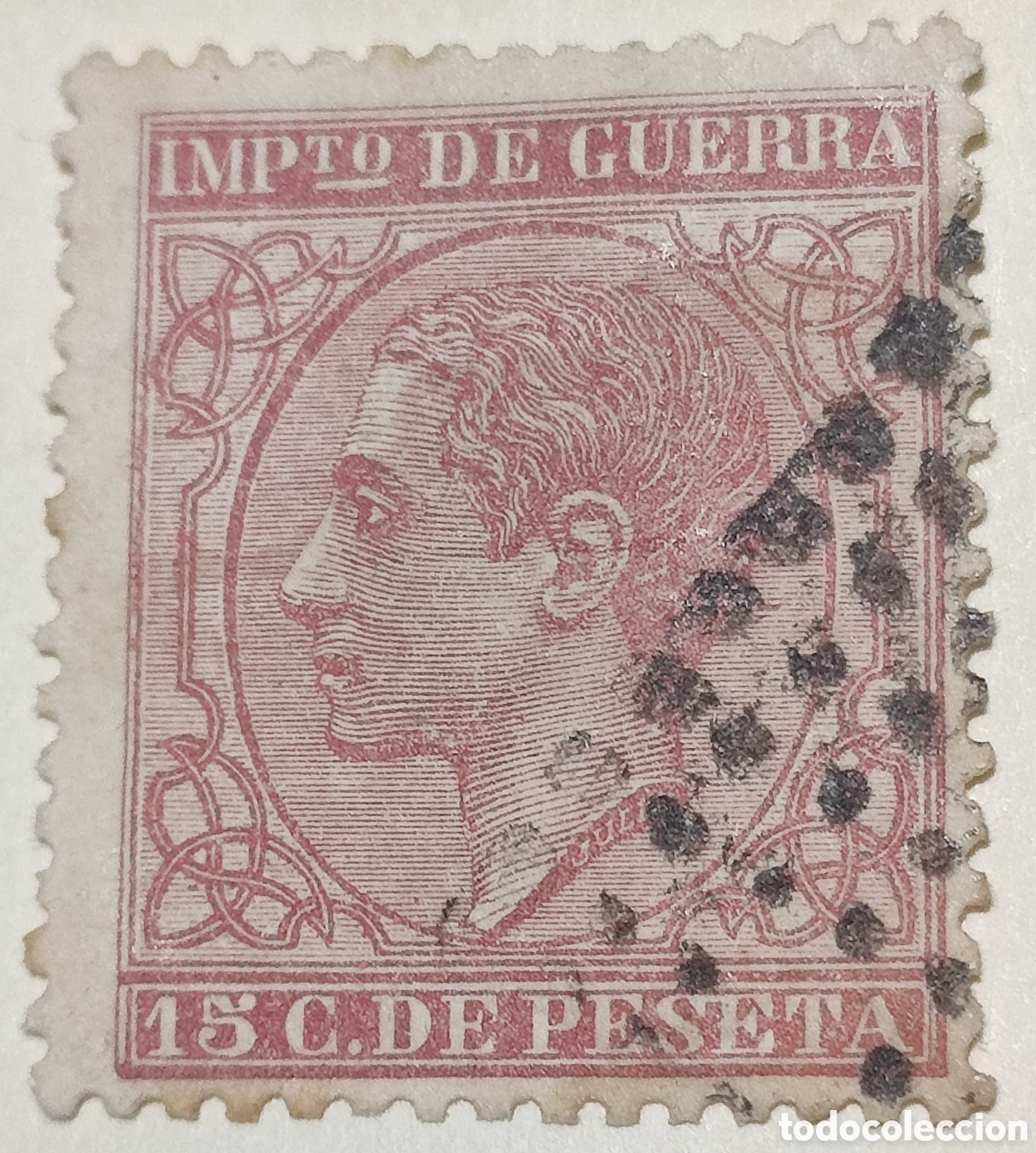 Sellos: Espa&ntilde;a 15 c&eacute;ntimos 1877 - Foto 1