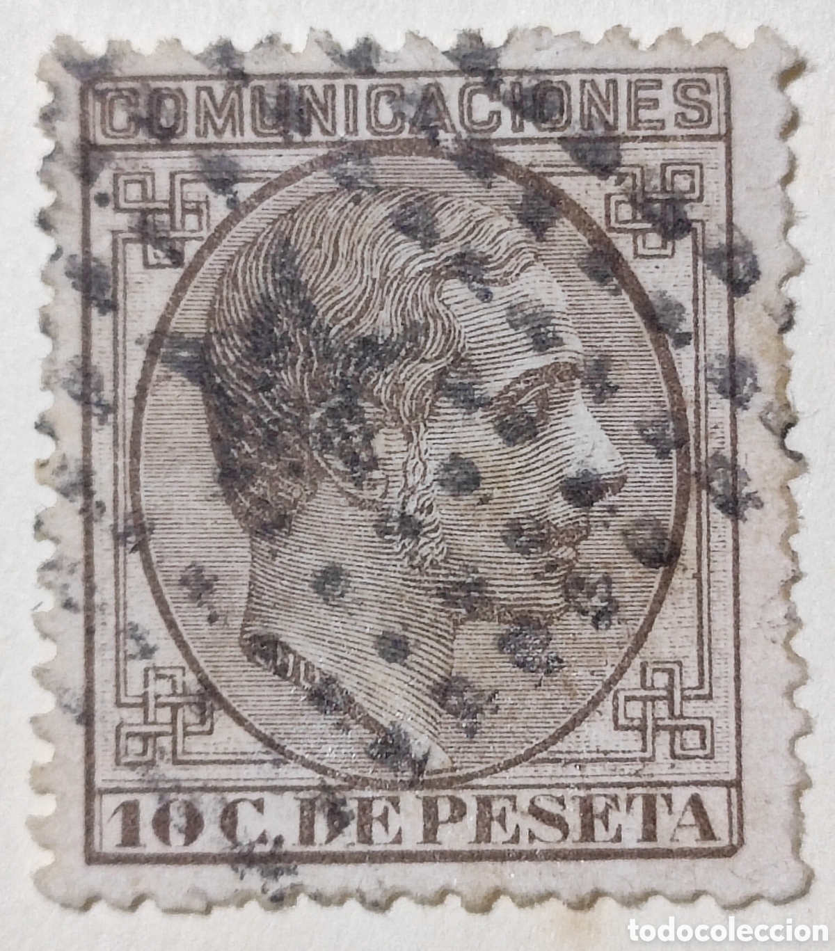Sellos: Espa&ntilde;a 10 c&eacute;ntimos 1878 - Foto 1