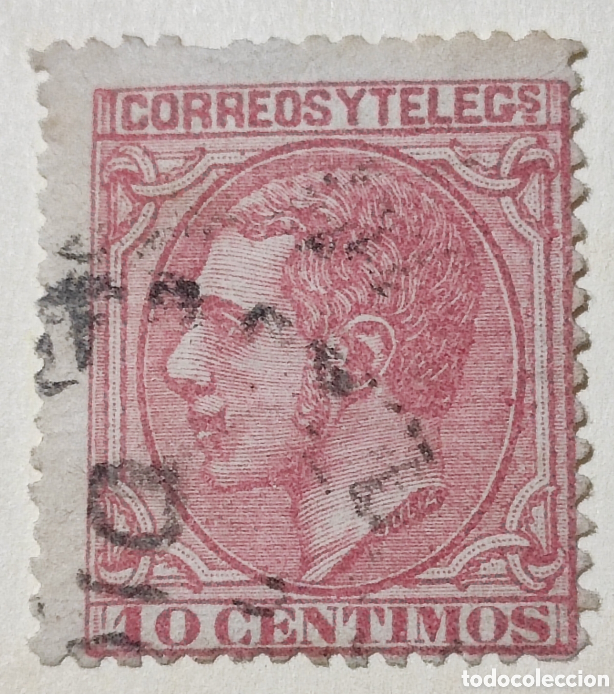Sellos: Espa&ntilde;a 10 c&eacute;ntimos 1879 - Foto 1