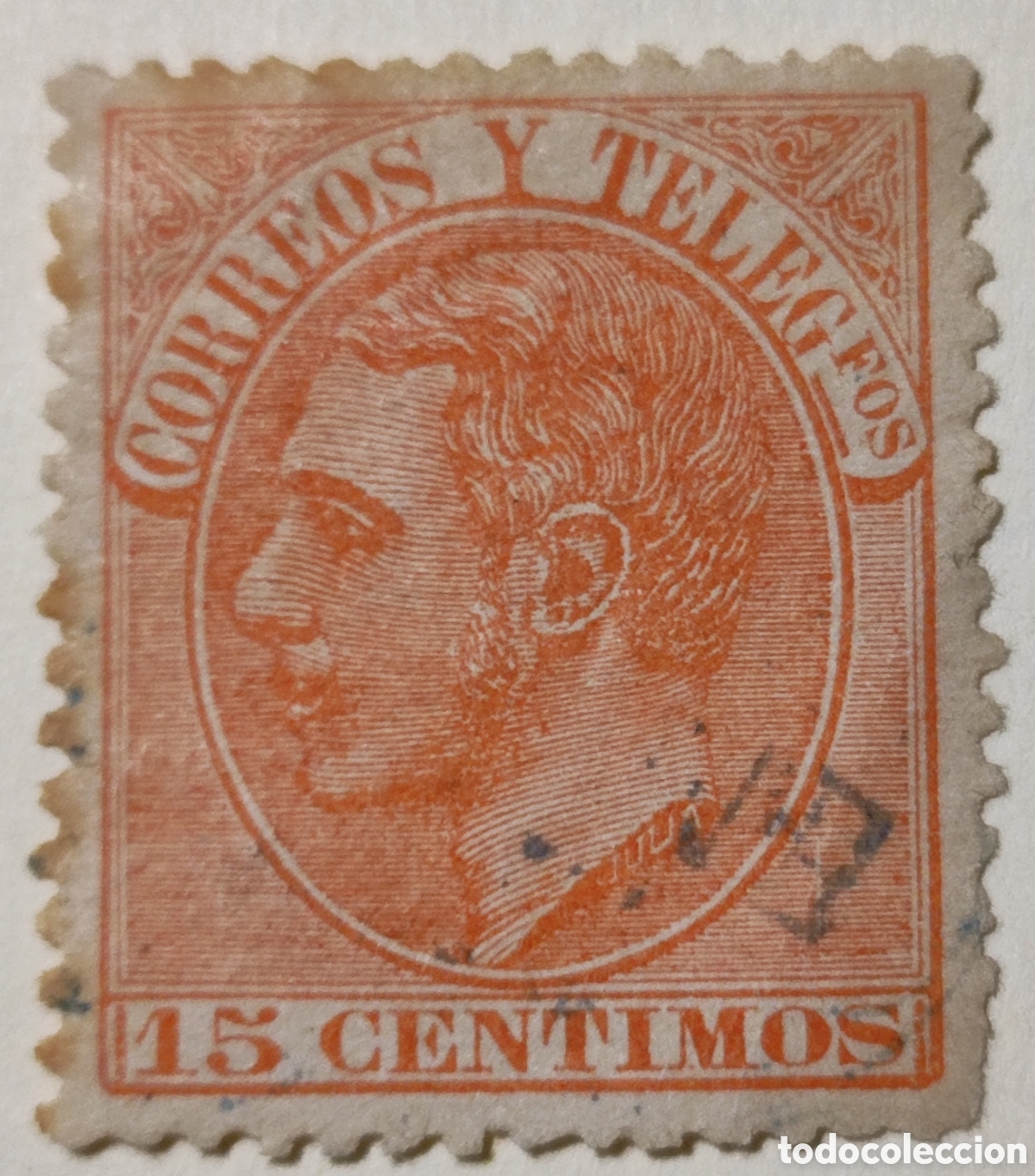 Sellos: Espa&ntilde;a 15 c&eacute;ntimos 1882 - Foto 1