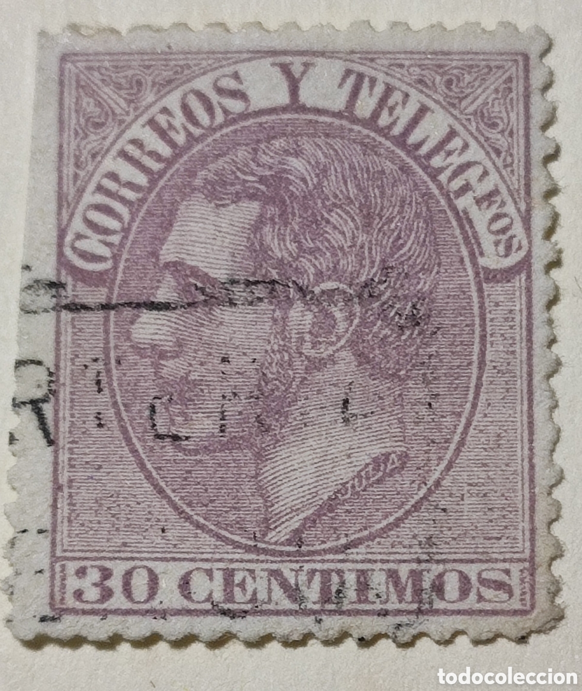 Sellos: Espa&ntilde;a 30 c&eacute;ntimos 1882 - Foto 1