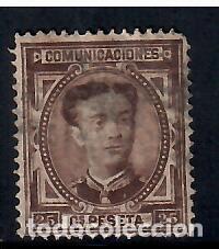 Sellos: ALFONSO XII EDIFIL 177 - Foto 1