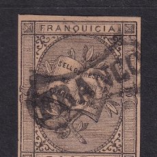 Sellos: 1881 FRANQUICIA POSTAL ALEGORÍA LITERARIA. MARCA PREFILATÉLICA ”FRANCO”. RARO